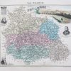 Carte géographique ancienne du Puy de Dôme