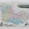 Carte géographique ancienne des Côtes-d'Armor