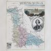 Carte géographique ancienne de la Meurthe et Moselle