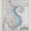 Carte géographique ancienne du Viet-Nam