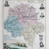 Carte géographique ancienne de l'Indre et Loire