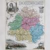 Carte géographique ancienne de la Dordogne