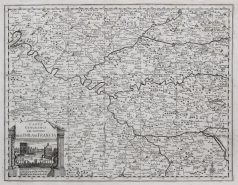 Carte géographique ancienne de l’Ile de France