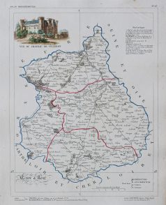 Carte ancienne du département de l’Eure et Loir