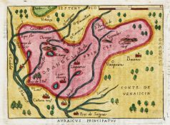 Carte géographique ancienne du Comté d’Orange