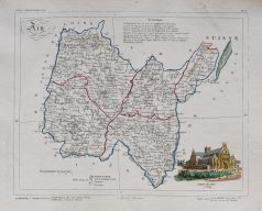 Carte ancienne du département de l'Ain