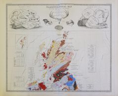 Carte paléontologique des Îles Anglaises