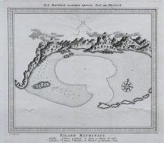 Carte marine ancienne de l’île Maurice