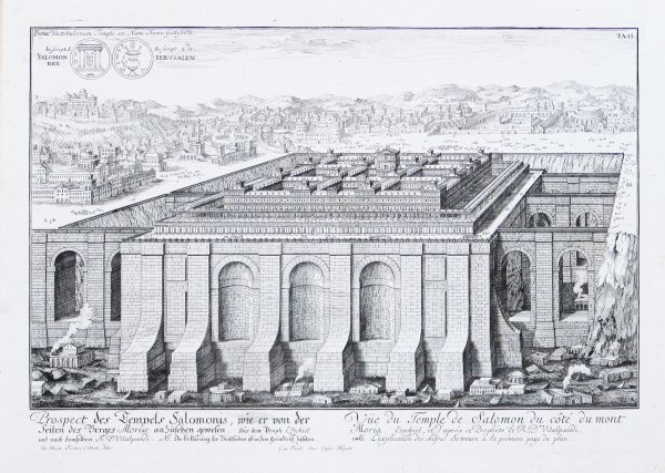 Gravure ancienne du temple de Salomon