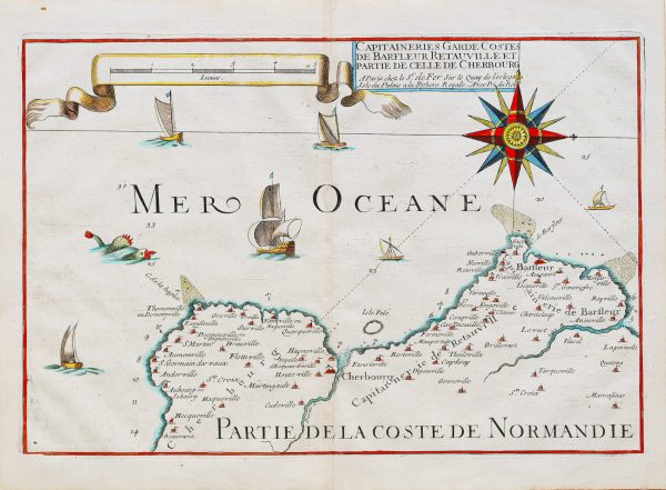 Carte Marine ancienne de Barfleur