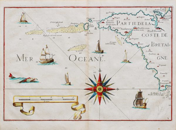 Carte Marine ancienne d’Audierne