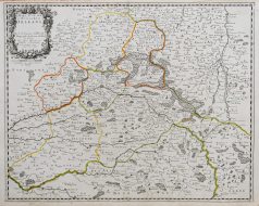 Carte géographique ancienne de l’Evêché d’Orléans