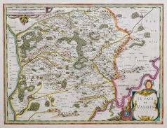 Carte géographique ancienne du Pays de Valois