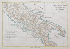 Carte géographique ancienne de Naples