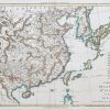 Carte ancienne de la Chine - Corée