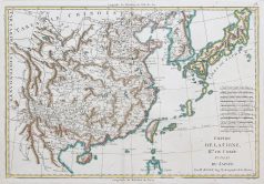 Carte ancienne de la Chine - Corée