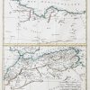 Carte ancienne du Maroc - Alger - Tunis