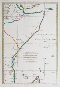 Carte ancienne de la Somalie - Zanzibar