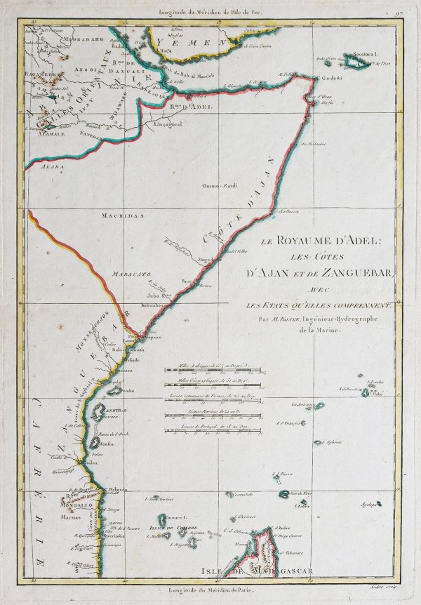 Carte ancienne de la Somalie - Zanzibar