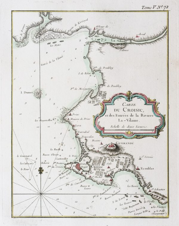 Carte marine ancienne du Croisic
