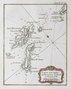 Carte de l’Île de Ratonneau et Château d’If