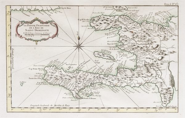 Carte marine ancienne de St. Domingue