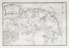 Carte marine ancienne du Cotentin