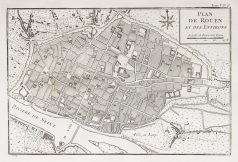 Plan ancien de Rouen