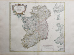 Carte ancienne du Royaume d’Irlande