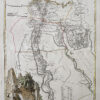 Carte géographique ancienne de l’Egypte