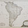 Carte ancienne de l’Amérique du sud