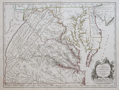 Carte ancienne de la Virginie & Maryland