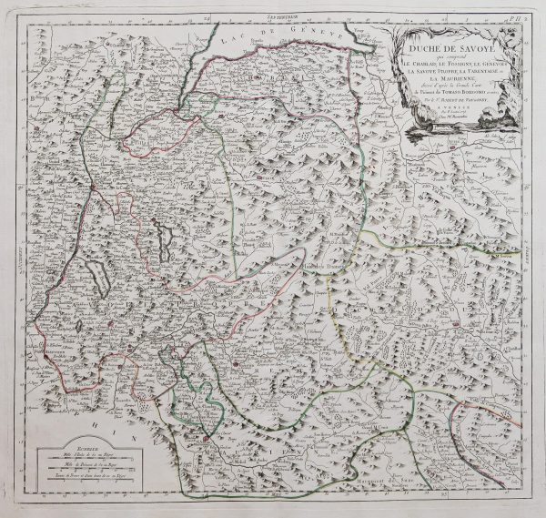 Carte ancienne du Duché de Savoie