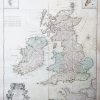Carte géographique des Iles Britannique