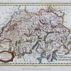 Carte géographique ancienne de la Suisse
