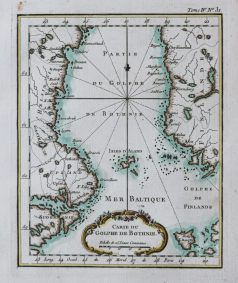 Carte ancienne du Golfe de Botnie