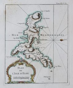 Plan ancien de l’Île d’Elbe