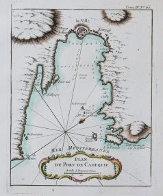 Plan ancien du Port de Cadaques