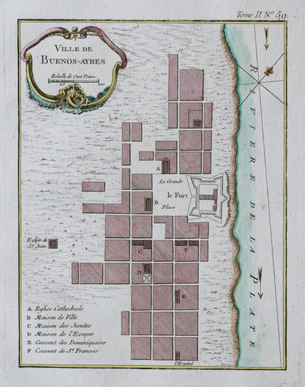 Plan ancien de Buenos Aires