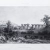 Gravure ancienne de l’Aqueduc du Gier