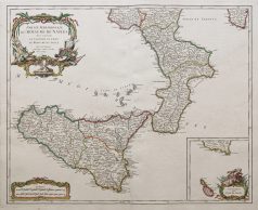 Carte ancienne de Naples