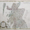 Carte géographique ancienne de l’Ecosse