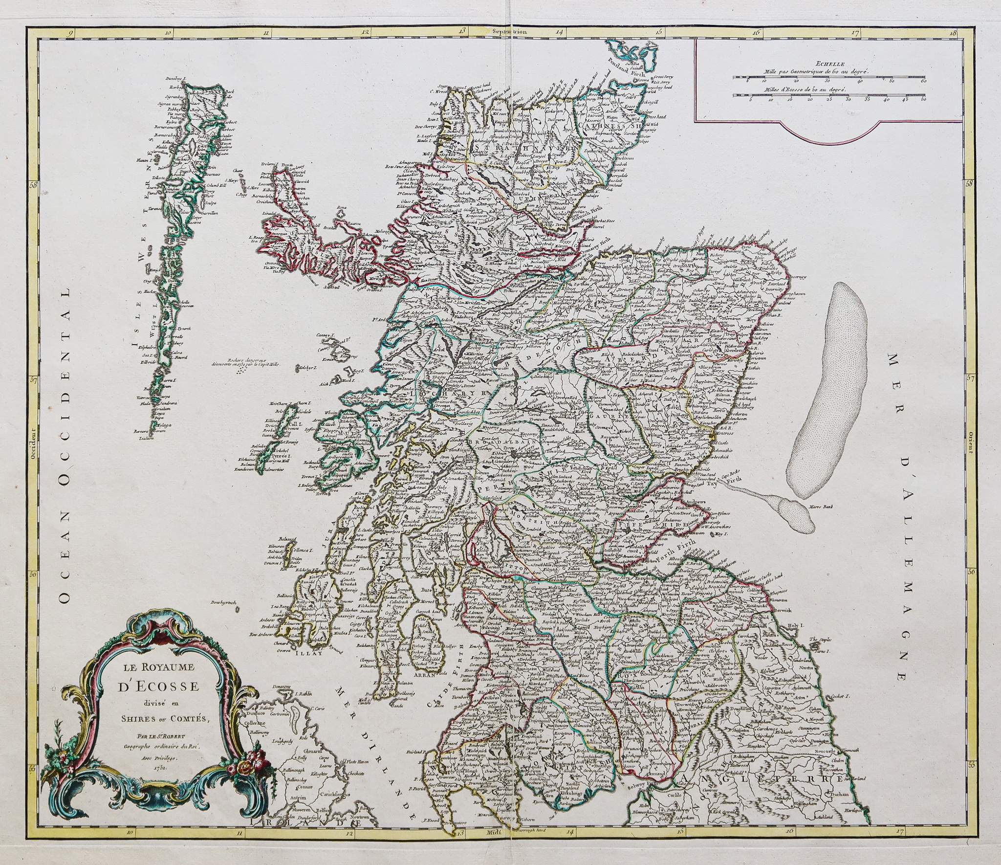 Carte de l'Écosse