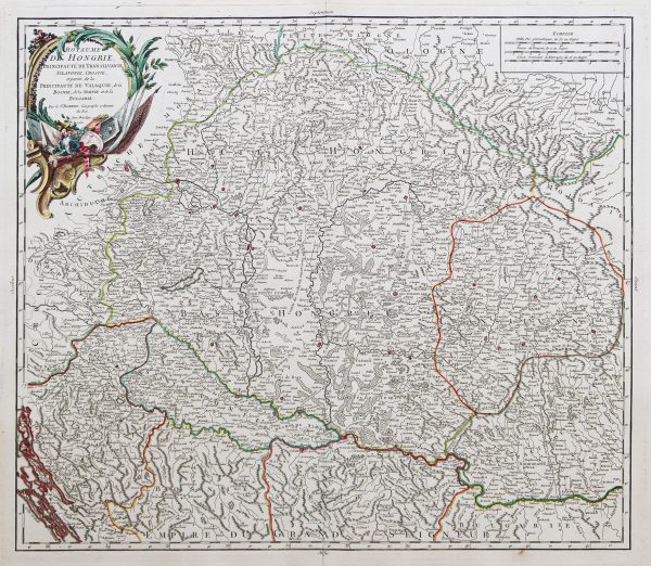 Carte ancienne de la Hongrie