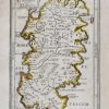 Carte géographique ancienne de Sardaigne