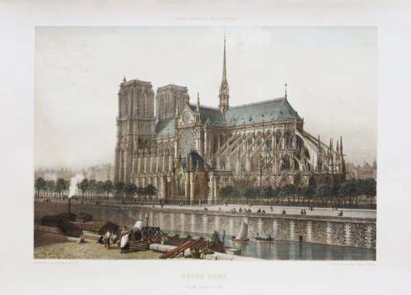 Gravure ancienne - Notre Dame - Paris