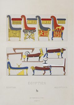 Lithographie ancienne - Egypte - Egyptien