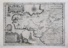 Carte géographique ancienne la Bretagne