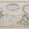 Carte marine ancienne de l’Asie et Amérique