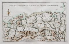 Carte marine ancienne de St. Domingue